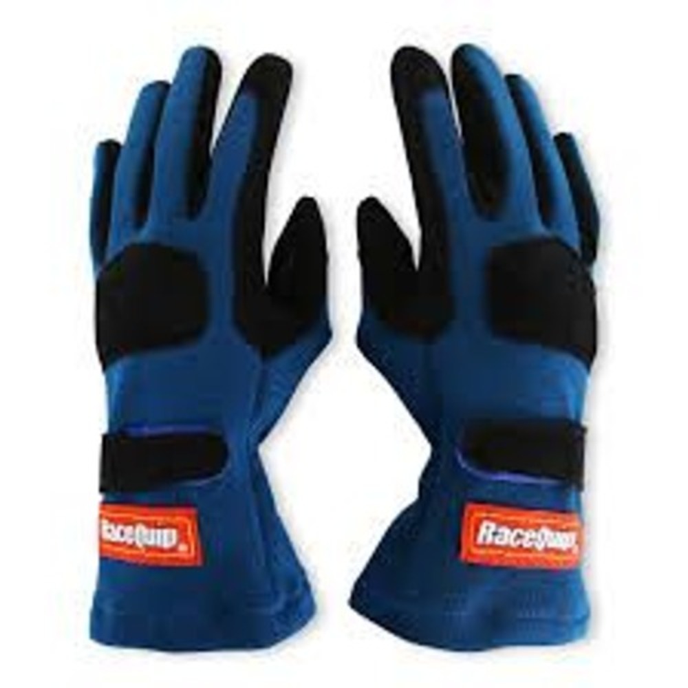 RaceQuip 351 Series SFI 3.3/5 Racing Gloves Blue Black Size Medium 9 M/9